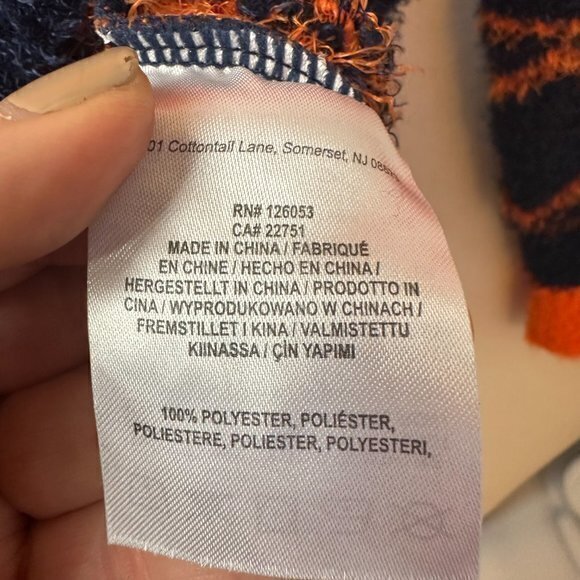 Denver Broncos eyelash sweater Women XL NFL Team‎ Apparel Blue orange - Picture 6 of 7